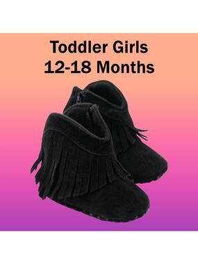 Infant Prewalker Size (12-18 Months) Fringe Style Zip Up Boots